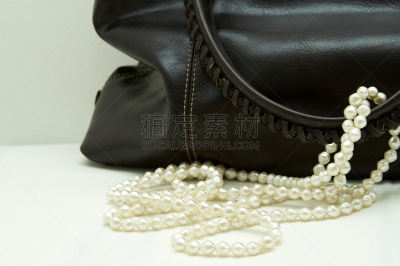 皮革,褐色,珍珠牡蛎,水平画幅,纺织品,无人,巨大的,珠宝,明亮,部分
