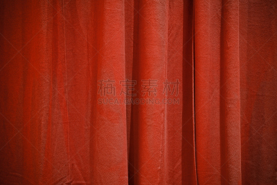 窗帘,红色天鹅绒,幕布,打褶,式样,水平画幅,纺织品,无人,抽象,天鹅绒