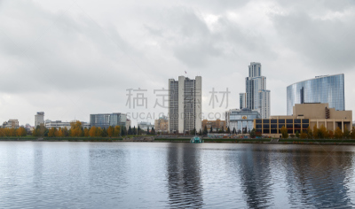 云,河堤,白昼,秋天,旅途,云景,现代,池塘,河流,运河