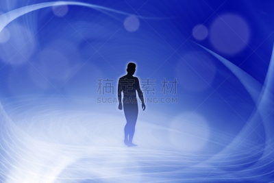 光,抽象,男人,蓝色,轮廓,量子力学,起源,涡,螺线,灵性