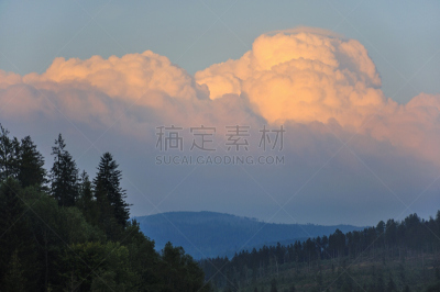 自然,水平画幅,无人,曙暮光,户外,卡帕锡安山脉,云景,西里西亚贝斯基德,昔烈西亚,山