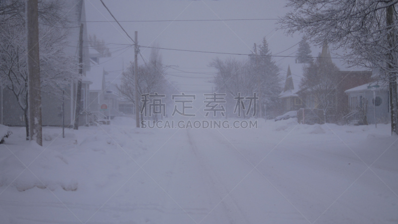 雪天出行,天气,加拿大,气候,水平画幅,冬天,雪,无人,加拿大沿海省,环境