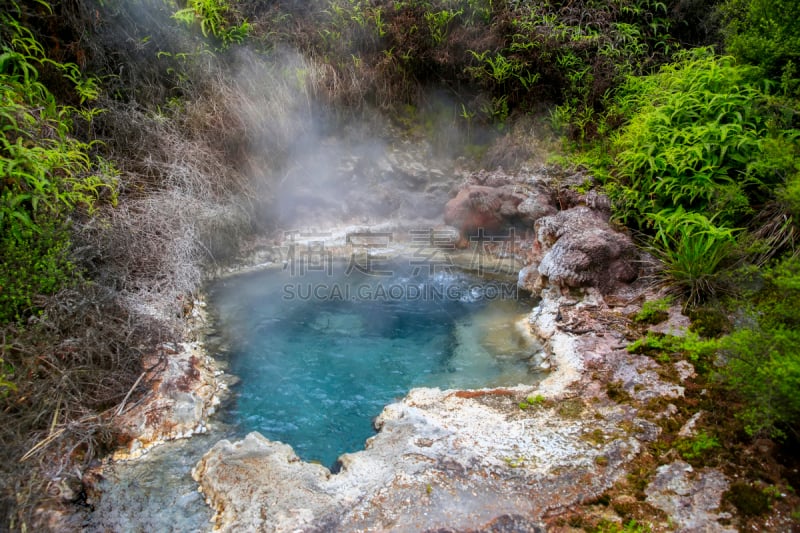 居住区,orakei korako geyserland resort,地热发电站,汽水店,新西兰,发嘶嘶声,建筑的,间歇泉,浓烟,水平画幅