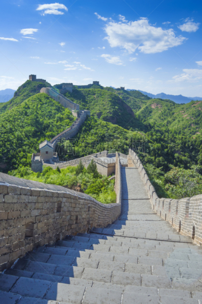 往下看,边界,垂直画幅,天空,山,墙,砖墙,古老的,旅行者,户外