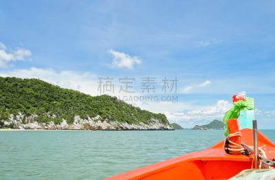 石灰石,山,巴蜀,水,天空,水平画幅,无人,户外,泰国,运动