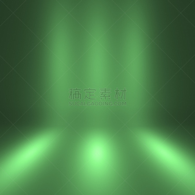 工作室,空的,灰色,绿色,聚光灯,背景,无人,绘画插图,干净,明亮