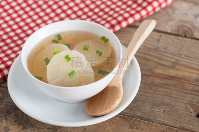 汤,白色,日本萝卜,碗,餐具,桌子,水平画幅,无人,苏打水,特写