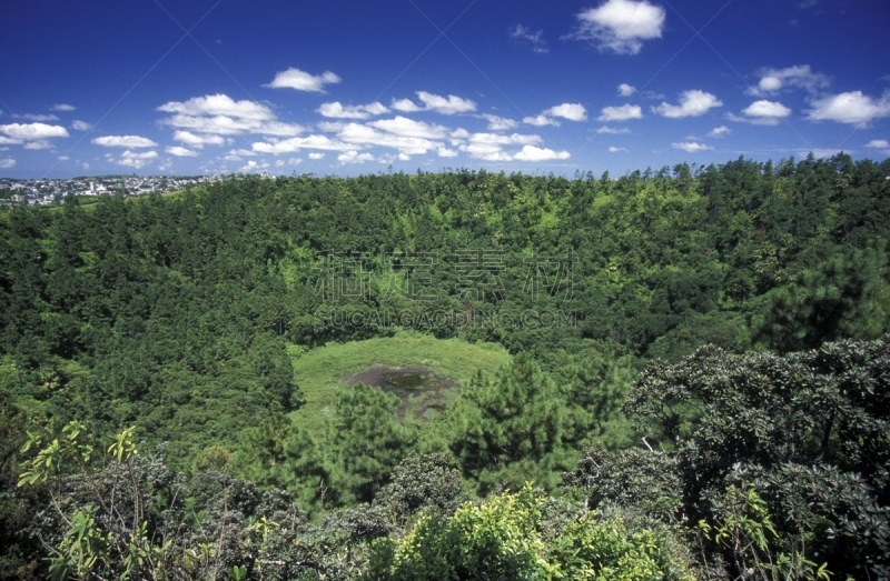 毛里求斯,印度洋,地形,艾琳火山,自然,国家公园,水平画幅,山,无人,非洲