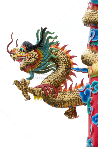 白色背景,龙,chinese temple dog,中国龙,垂直画幅,艺术,手艺,东亚人,雕塑,中国