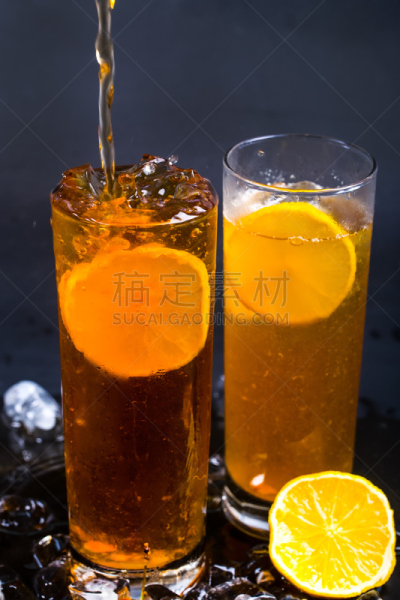 果汁,垂直画幅,水果,夏天,生活方式,冰,饮料,柠檬,美味,雾