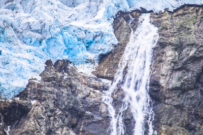 冰河,挪威,布里德伦,水,天空,美,褐色,水平画幅,山,雪
