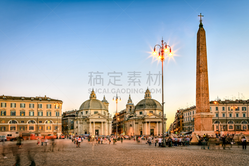 帕波罗广场,纪念碑,灵性,都市风景,长方形会堂,罗马,雕塑,著名景点