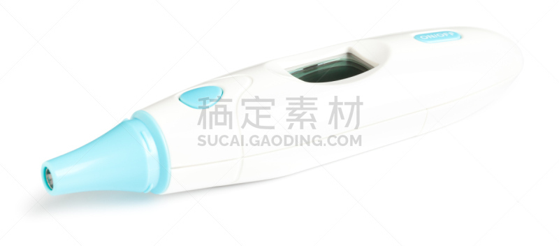 数字式温度计,红外灯,温度计,温度,水平画幅,无人,全景,白色背景,健康保健