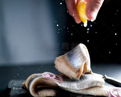 柠檬汁,鱼片,碾碎了的,素食,盐渍食品,挪威,清新,食品,果汁,柠檬