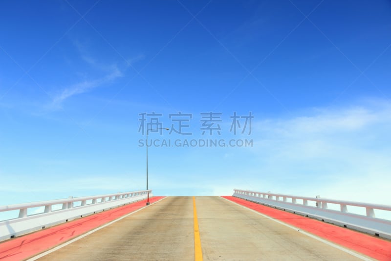 死路标志,路,主干路,天空,水平画幅,蓝色,寂寞,街道,一个物体,旅途