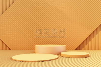 背景,三维图形,商品,床单,黄色,金属,空的,几何形状,背景分离,圆柱体