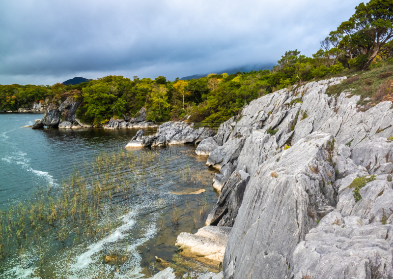 湖,河流,凯瑞郡,知识,极端地形,三只动物,修道院,奇尔艾尼省立公园,西北,流动