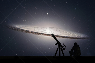 望远镜,室女座,sombrero galaxy,星座,男人,天文学,天空,星系,等离子球,水平画幅