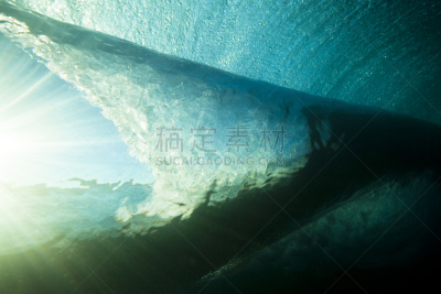 水下,百宝箱,白涂料,水,天空,风,水平画幅,无人,曙暮光,云景