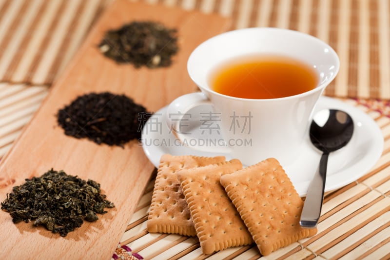 干的,叶子,茶杯,饮料,茶,乌龙茶,热,茶叶,暗色,绿茶