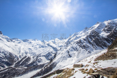 萨斯菲,瑞士,山脉,天空,水平画幅,雪,无人,户外,瑞士阿尔卑斯山,高处