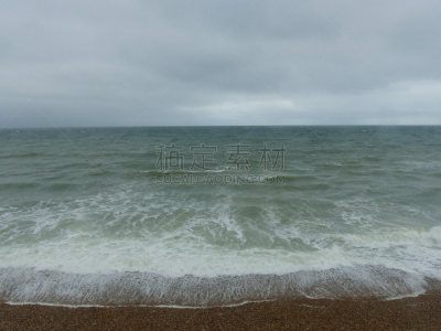 暴风雨,法国,海岸线,毕加底,水平画幅,无人,英吉利海峡,环境,海洋,摄影
