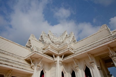 泰国,佛教,寺庙,传统,山形墙,修道院,水平画幅,建筑,无人,僧院