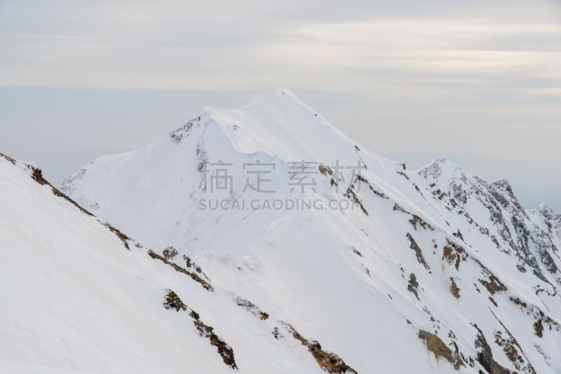 冬天,山,daisen,鸟取,活力,风险,山脊,本州岛中国地区,鸟取县,户外