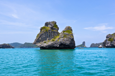 公园,海洋,红统,安通群岛,帕安岛,苏梅岛,万伦,水,天空,群岛