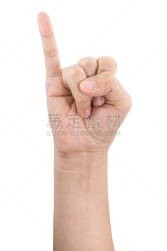 手,女人,背景分离,标志,多样,做手势,白色背景,安全护栏,分离着色,成年的