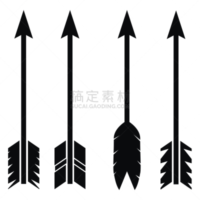 图标集,射箭弓,箭术,尖利,准确,猎人,箭,翎毛,运动目标,捕猎行为