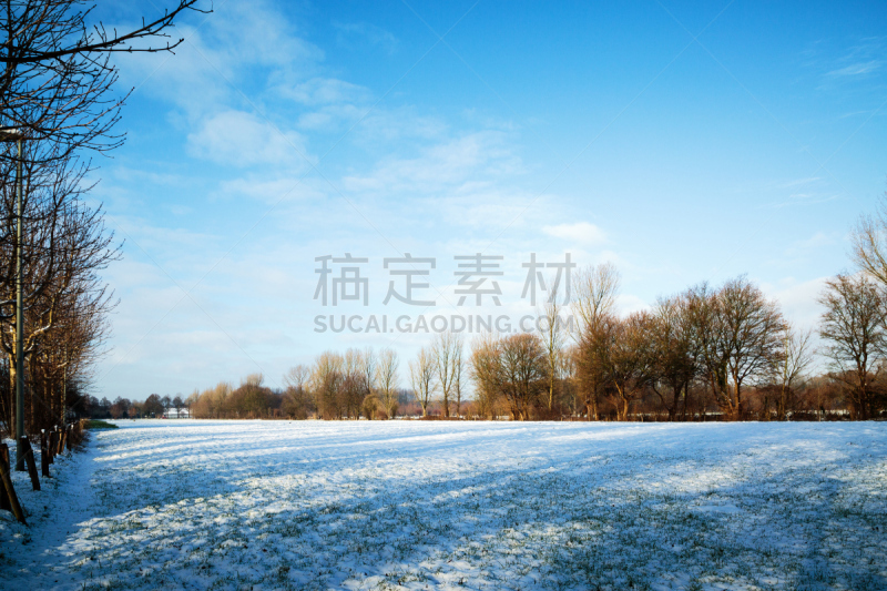 克雷菲尔德,冬天,风景,地形,自然,寒冷,宁静,野生动物,北莱茵威斯特法伦州,水平画幅