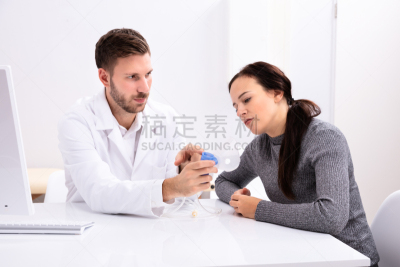 氧气面罩,女人,忠告,健康保健,哮喘,椅子,设备用品,拿着,氧气