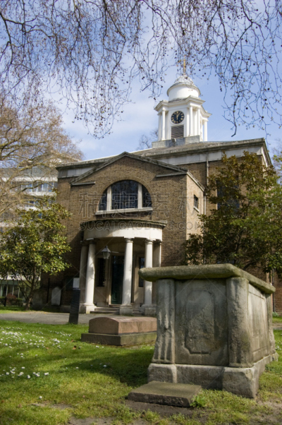 帕丁顿区,伦敦,圣玛丽教堂,乔治王时代风格,英国国教,垂直画幅,教堂,无人,建筑外部,户外