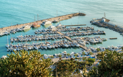西迪布萨德,突尼斯,海港,滨海湾 ,麦地那区,甲板,游艇,中东人,地中海,滨水