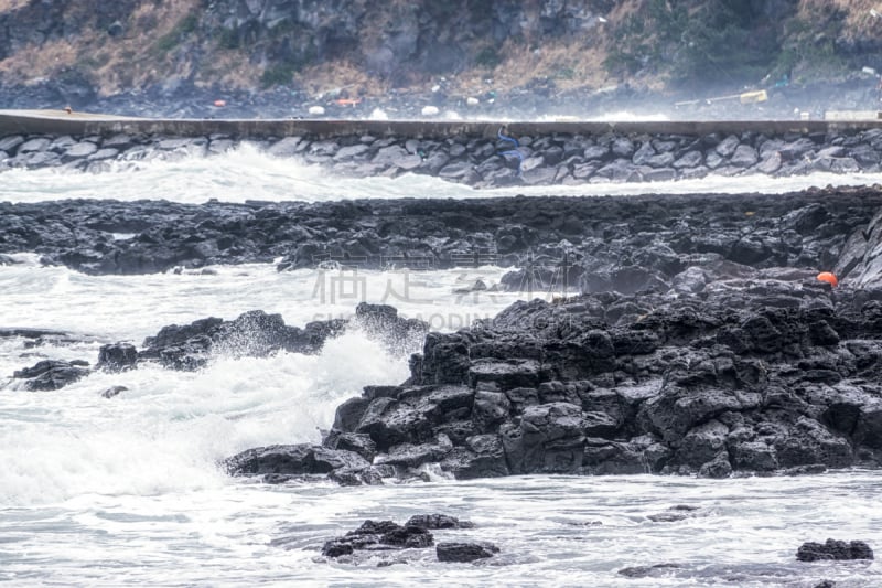 海滩,水,水平画幅,户外,大洋洲,韩国,冬天,山,悬崖跳水,城镇