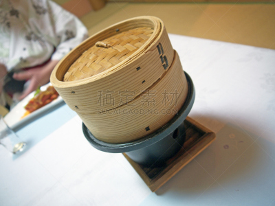 蒸锅,木制,和服,关闭的,火炉,餐具,水平画幅,膳食,餐桌,晚餐