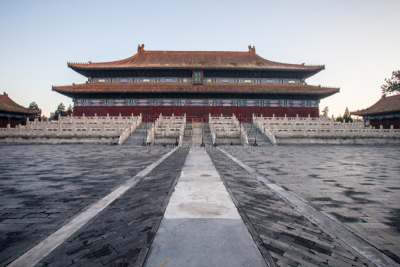 远古的,建筑外部,传统,寺庙,太庙,中式庭院,庭院,亭台楼阁,纪念碑,天空