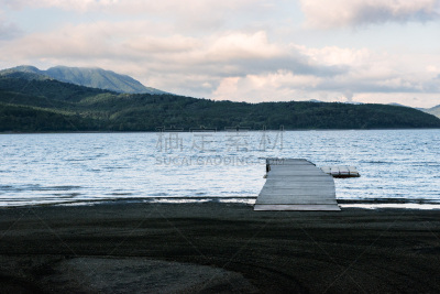 湖,黄昏,山之湖,山梨县,水,天空,美,里山,度假胜地,休闲活动