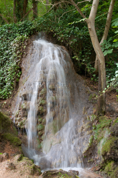 瀑布,特拉华,自然,垂直画幅,修道院,欧洲,陡峭,户外,特写,西班牙