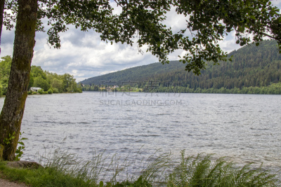 Gérardmer. Vue panoramique sur le lac. Vosges. France