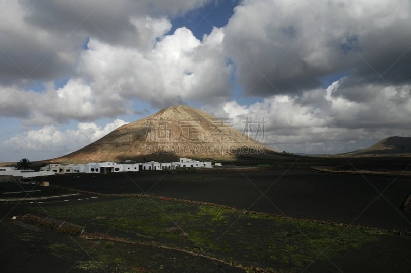 兰萨罗特岛,加那利群岛,欧洲,timanfaya national park,自然,火山,水平画幅,无人,大西洋群岛,户外