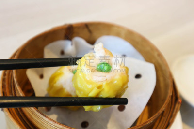 中式小笼包,点心,水平画幅,无人,篮子,小吃,泰国,东方食品,蒸汽,小麦面团