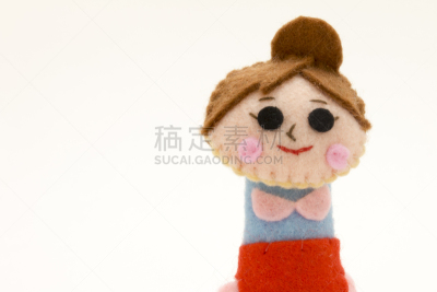 女人,手指木偶,毛绒玩具,留白,水平画幅,毛毡制品,家庭生活,木偶剧,仅成年人