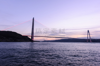 亚武兹苏丹塞利姆大桥,土耳其,云景,伊斯坦布尔,照明设备,曙暮光,云,黄昏,自然美,博斯普鲁斯海峡