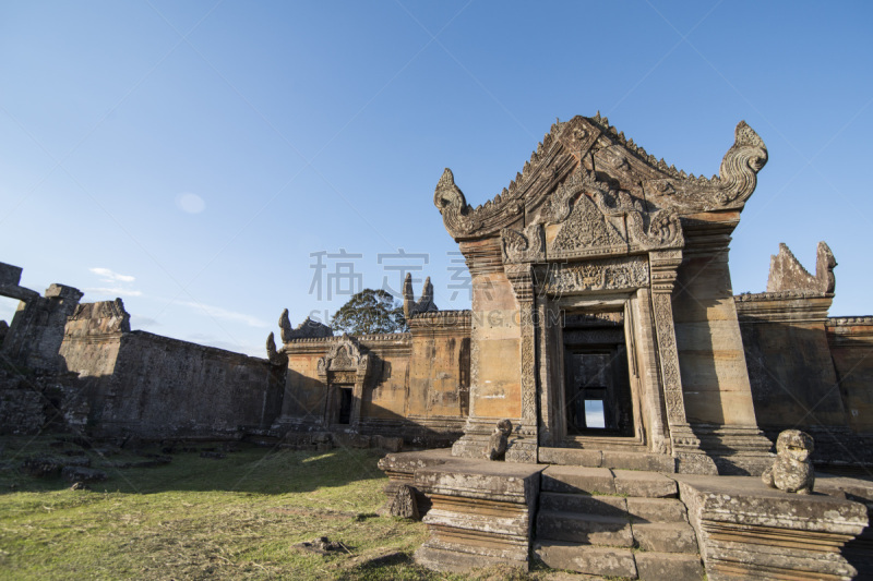 柏威夏,柬埔寨,寺庙,高棉文明,电子显微图,无人,亚洲,废墟,旅游目的地,柏威夏寺