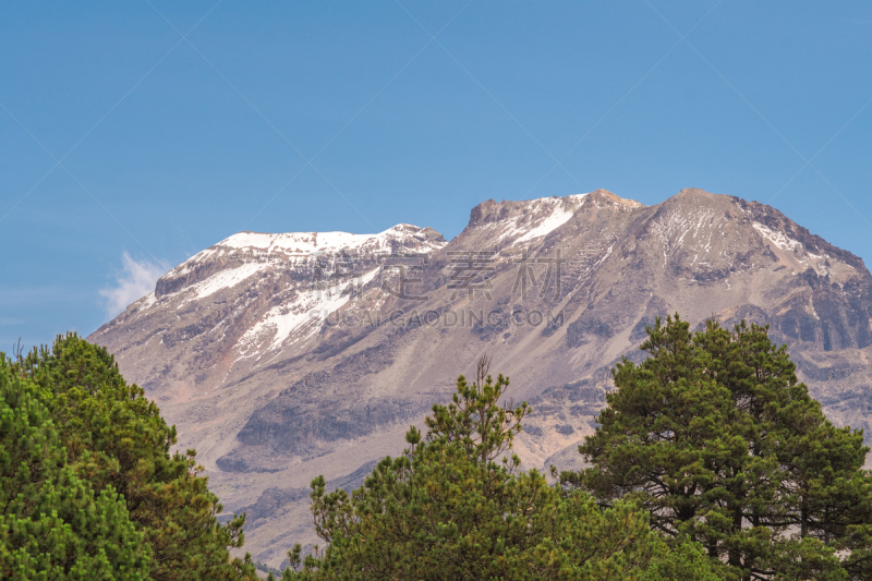 火山,国内著名景点,云,雪,墨西哥,背景,岩石,夏天,户外,天空