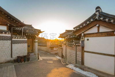 北村韩屋村,韩国,首尔,城市,水平画幅,无人,乡村,传统,古老的,早晨