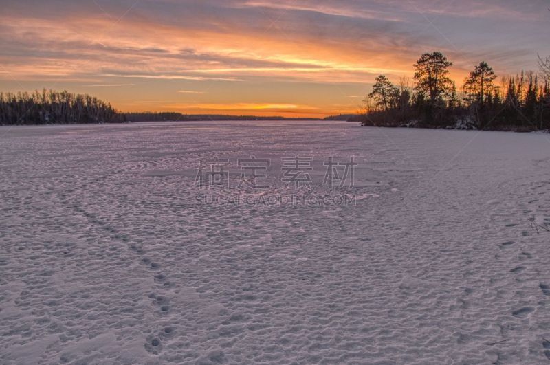 明尼苏达,boundary waters canoe area,北,冬天,直升机,野生动物,海狸,加拿大,无人机,湖