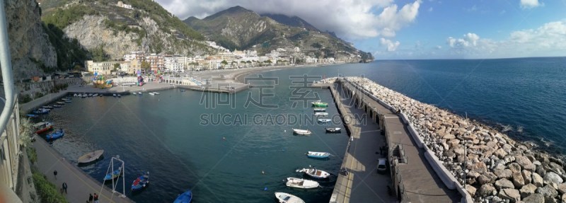 波多,坎帕尼亚,城市生活,阿玛菲海岸,海港,云,春天,海岸线,海岬,地中海